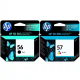 ~Brand New Original HP C6656A / C6657A (56 / 57) INK / INKJET Cartridge Combo Pack Black Tri-Color